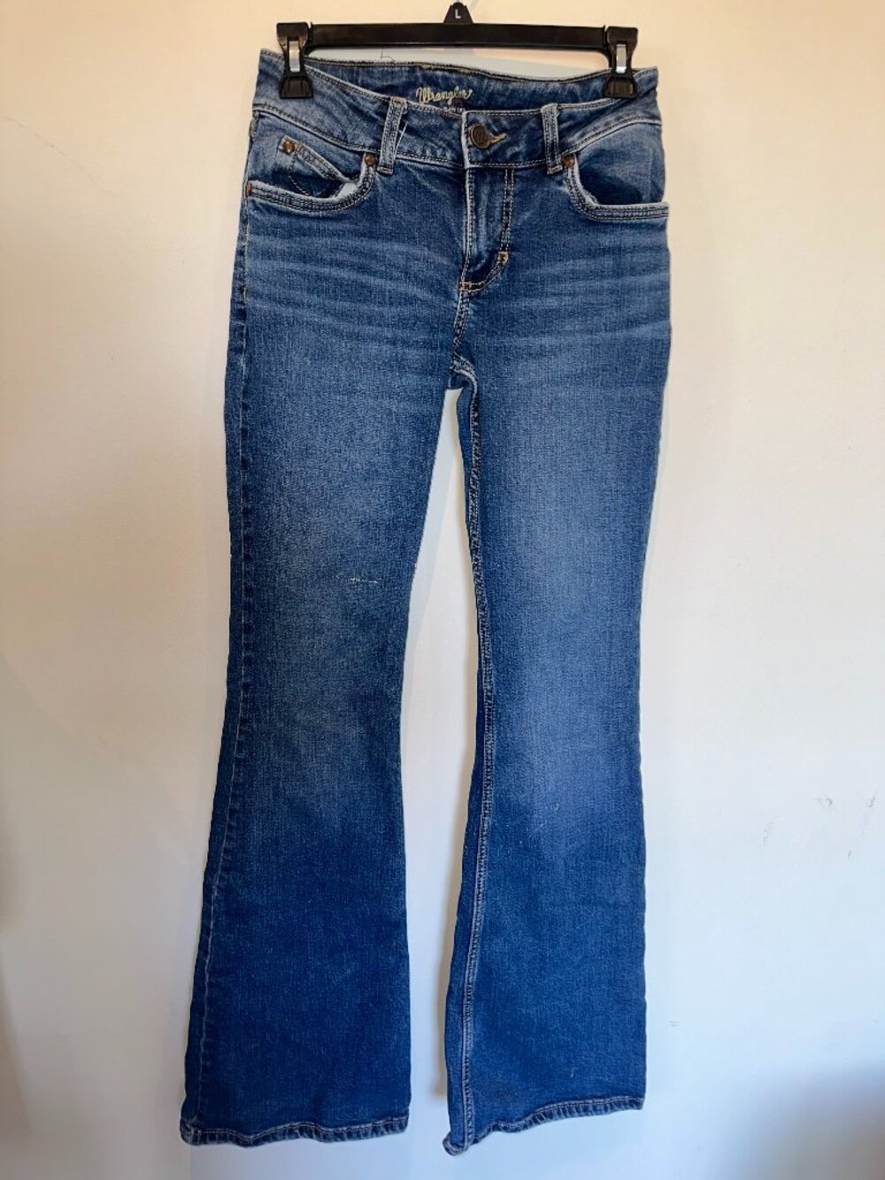 Wrangler Flare Leg Blue Denim Jeans